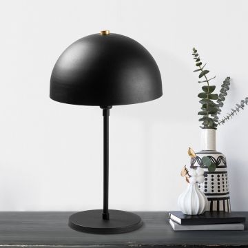 Fulgor Lampe de table | Corps en métal | 28x28x50 cm | Noir antique