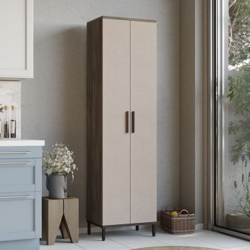 Locelso Multi Purpose Cabinet | 18mm Thickness | Metal Legs | 50x183cm | Brown