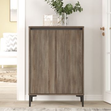 Locelso Armoire multifonctions | Brun Anthracite