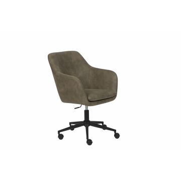Chaise de bureau Workrelaxed | 61 x 63 x 83,5 cm | Avec accoudoirs | Couleur : marron moka