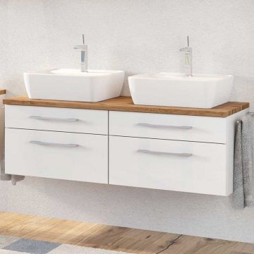 Meuble lavabo Dasa 120cm à 4 tiroirs - blanc
