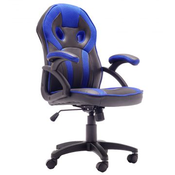 Chaise de bureau Kidz - bleu/noir