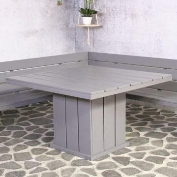 Table de jardin Brest 118x118 - gris 
