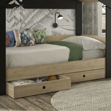 Ensemble de tiroirs de lit Duplex | 2 exemplaires | Convient pour les lits de 90 x 190