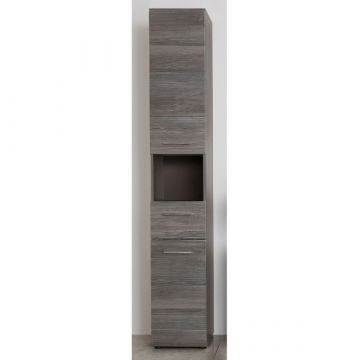Amoire à colonnes Line | 31 x 30 x 182 cm | Smoky Silver design