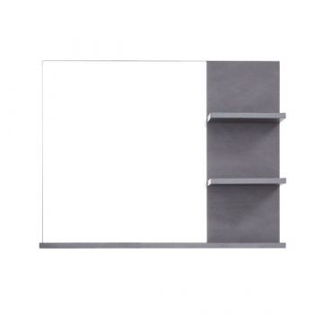 Miroir avec étagères | 72 x 20 x 57 cm | Série Cancun/Indy | Matera Grey