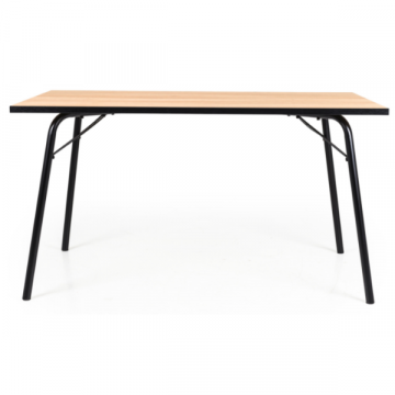 Table de salle à manger Flow 140x80 cm - chêne/noir