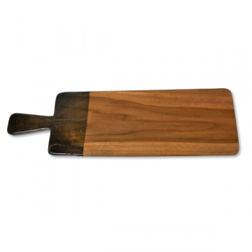 Planche à tapas 70x20cm bois teck - naturel