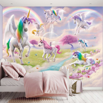 Papier peint pour enfants Magical Unicorn