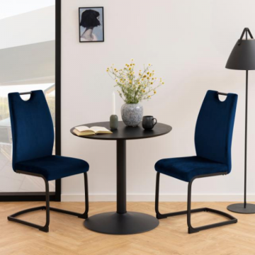 Chaise de salle à manger Ulla - bleu foncé