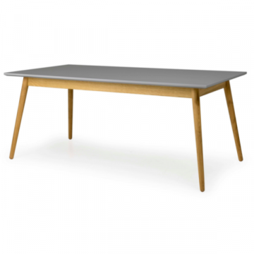 Table de salle à manger Dot 180x90 cm - chêne/gris