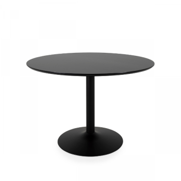 Table à manger ronde Harmony ø 110 cm-noir