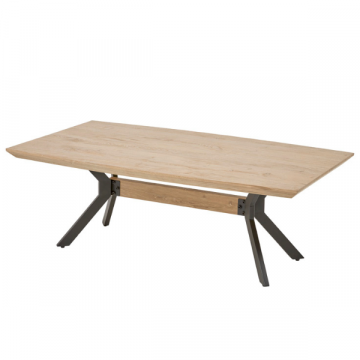 Table de salon Rodez 120x70cm - chêne/noir