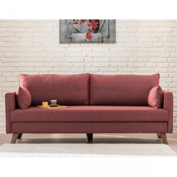Canapé 3 places confortable au design unique - Claret Red