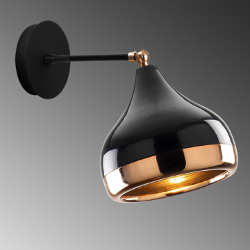 Opviq Wall Lamp | 17x28cm | IRON BODY | Black Copper