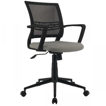 Chaise de bureau Ace-noir mat/gris