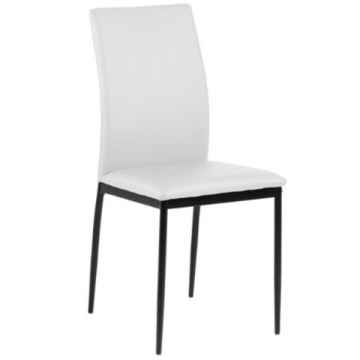Chaise de salle à manger Demir - blanc/noir 