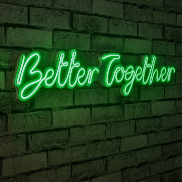 Néons Better Together - Série Wallity - Vert