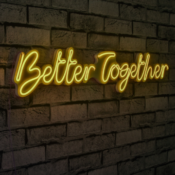 Néons Better Together - Série Wallity - Jaune