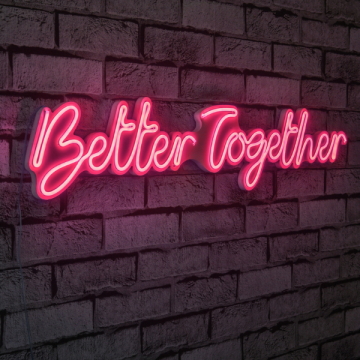 Néons Better Together - Série Wallity - Rose