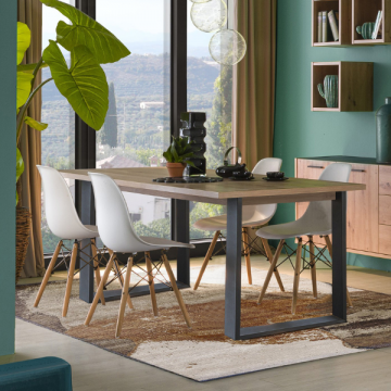 Table de salle à manger extensible Vitruvia | 180 x 90 x 71,5 cm | Artisan Oak design