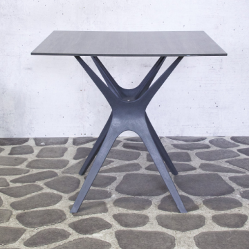 Table de jardin Jelle - 80x80x74 cm - Anthracite 