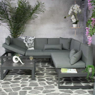 Loungeset Andalusia - 260x230x78 cm - Anthracite 