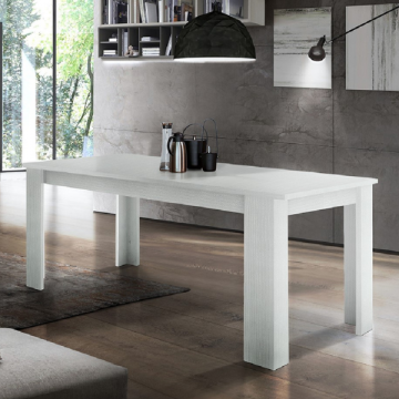 Table de salle à manger à rallonge Jesi | 160 x 90 x 75 cm | White Larch design