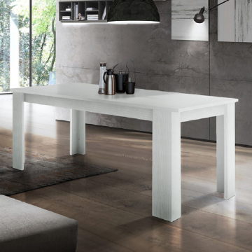 Table de salle à manger à rallonge Jesi | 140 x 90 x 75 cm | White Larch design