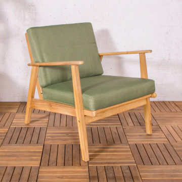 Chaise de jardin Lilibet bois d'acacia - vert