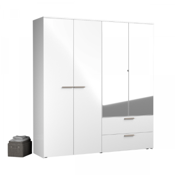 Armoire de toilette Opus - 200x55x230 cm - Blanc/MDF