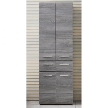 Armoire haute Line | 60 x 31 x 182 cm | Smoky Silver design