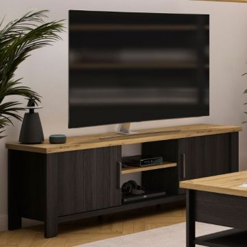 Meuble TV Sequoia | 200 x 45 x 60 cm | Artisan Oak design