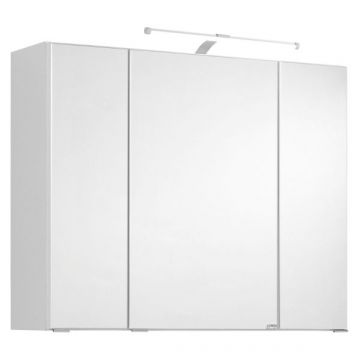 Armoire de toilette Cardiff | 80 x 20 x 64 cm | Blanc