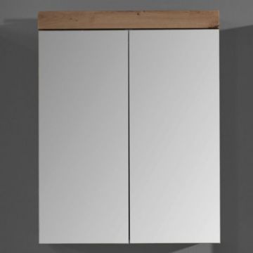 Armoire de toilette Amanda | 60 x 17 x 77 cm | Aspen Oak