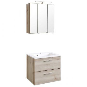 Ensemble lavabo Portofino | lavabo avec vasque et armoire de toilette | Beech design