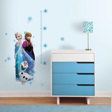 Stickers muraux XL Disney La Reine des Neiges avec toise