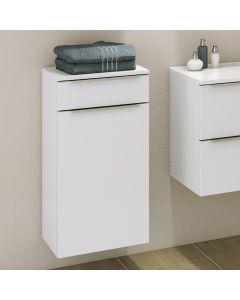 Armoire salle de bains Hansen 40cm 1 porte & 1 tiroir - blanc