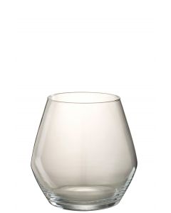 Vase fiona verre transparent small