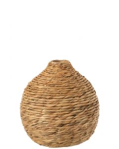 Vase court decoratif jacinthe d'eau naturel
