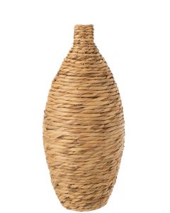 Vase long decoratif jacinthe d'eau naturel