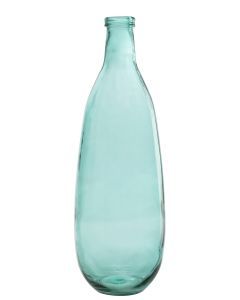 Vase bouteille verre aqua large