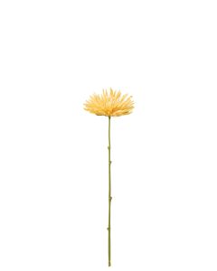 Chrysantheme mini plastique jaune clair