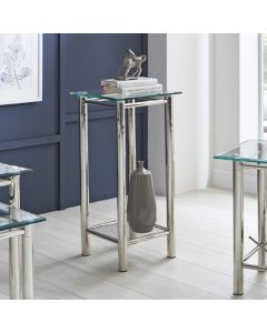 Table d'appoint Heiko - verre/chrome