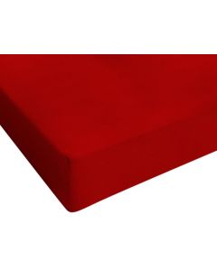 Drap-housse Jersey rouge 80/90/100x200cm
