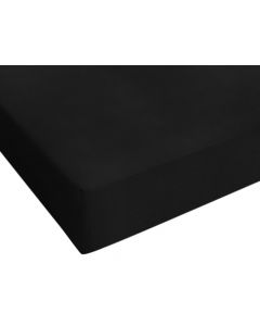 Drap-housse Jersey noir 80/90/100x200cm