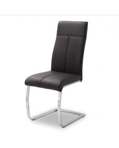 Chaise cantilever Elio - noir