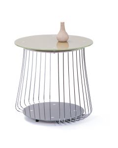Table d'appoint Riva ø50cm - cappuccino