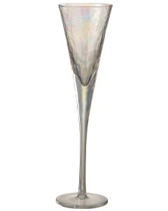 Flute a champagne irregulier verre transparent