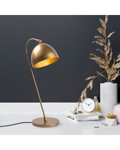 Fulgor Gold Metal Table Lamp | 18x26x54 cm | E14 Socket